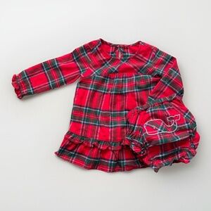 NWOT Vineyard Vines Baby Girls Nantucket Tartan Dress &Bloomer Set 18-24 Months